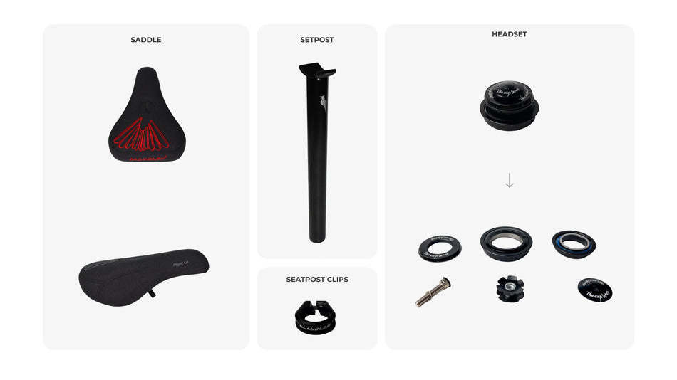 THE FAITH KEEPER - ALAUDARK LARK DJ2 Dirt Jump Bike Frame 26" - WHITE